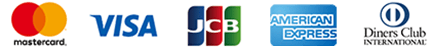 MASTER CARD VISA JCB AMERICAN EXPRESS Diners Club INTERNATIONAL
